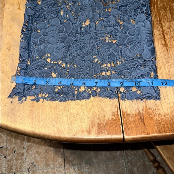 Micas Unique Floral Lace Overlay Denim Jeans NWT - Picture 9 of 13